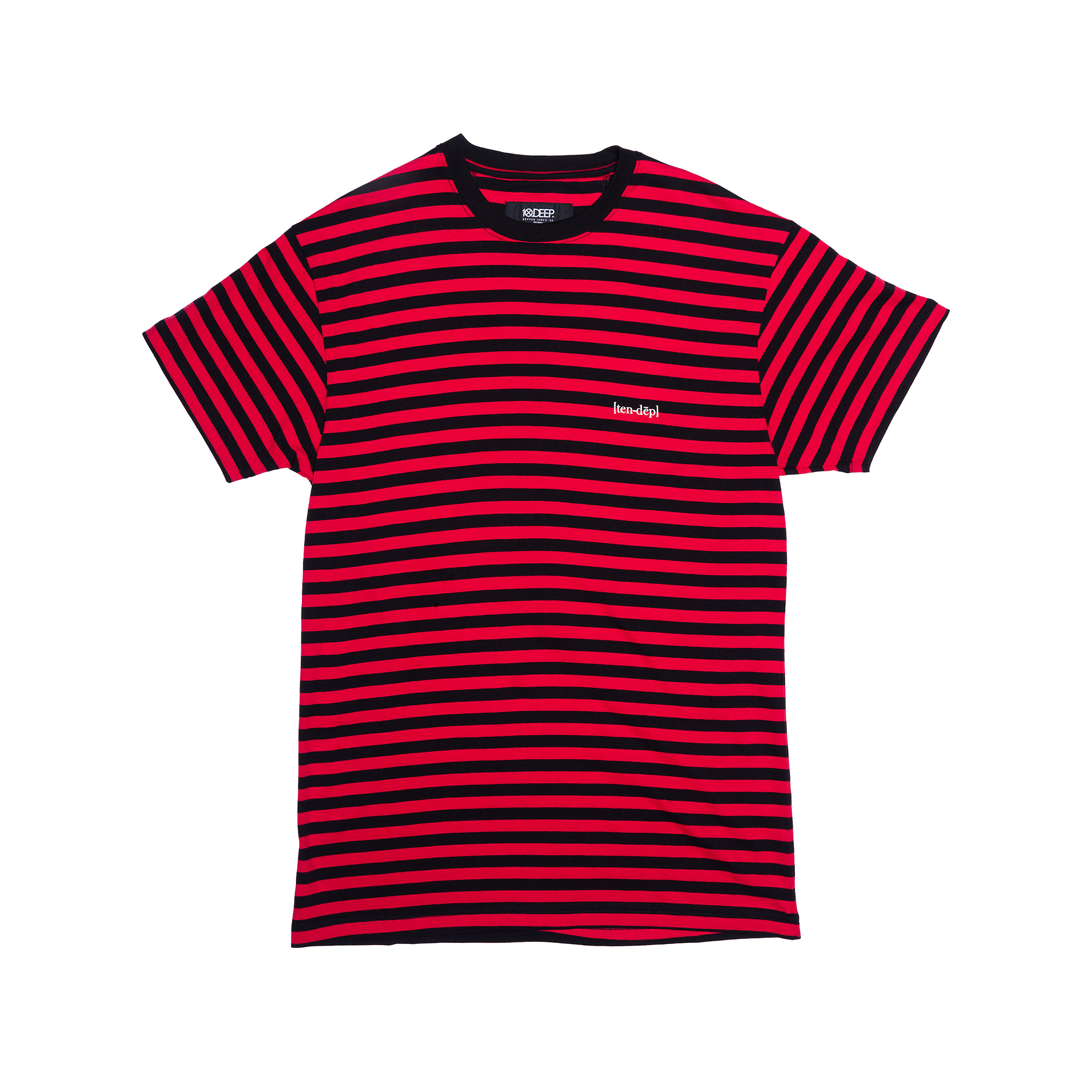 00s agnes b. red×black strips l/s tee T3 YMD Striped Tee – 10Deep