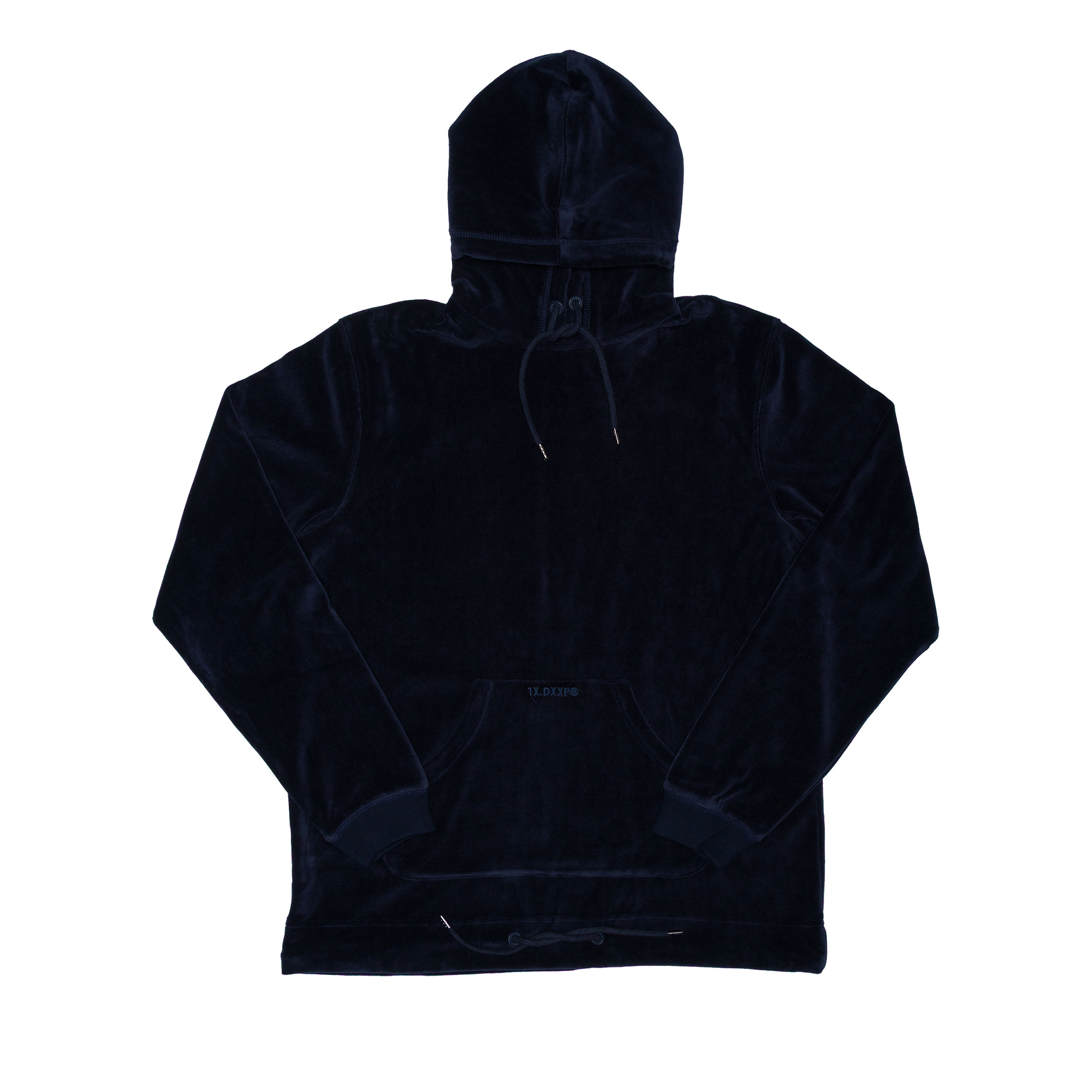 トップス NOBODY STANDARD LOGO VELOUR BLACK Velour Open Bottom Hoody – 10Deep